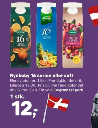 16 serie appelsinjuice søde