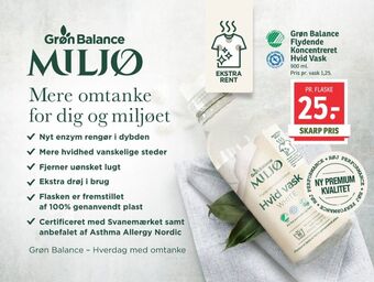 SPAR Grøn balance vaskemiddel-flydende tilbud