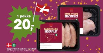SuperBrugsen Coop kyllingebrystfilet tilbud