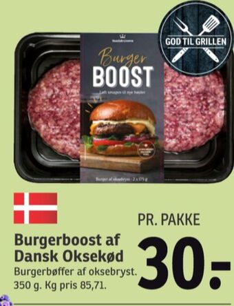 SPAR Burger boost hakkebøffer tilbud