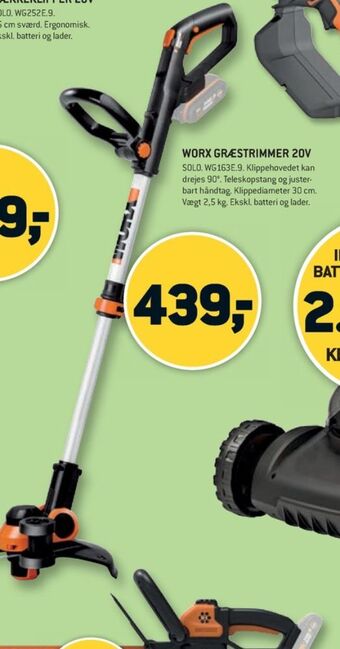 XL-BYG Worx professional græstrimmer tilbud