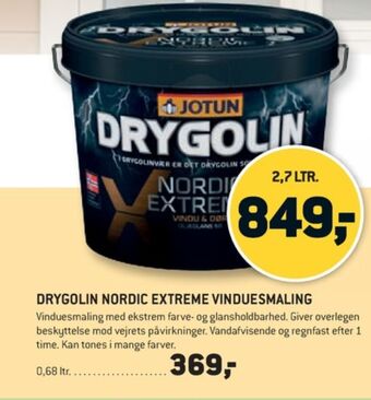 XL-BYG Drygolin maling tilbud