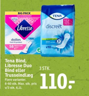 SPAR Libresse trusseindlæg tilbud