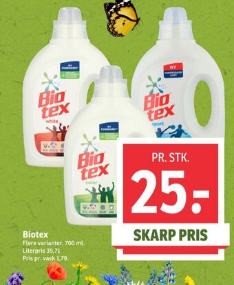 SPAR Biotex vaskemiddel-flydende tilbud