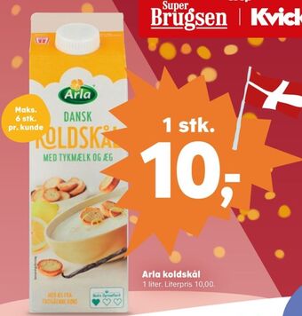 SuperBrugsen Arla koldskål tykmælk & æg tilbud