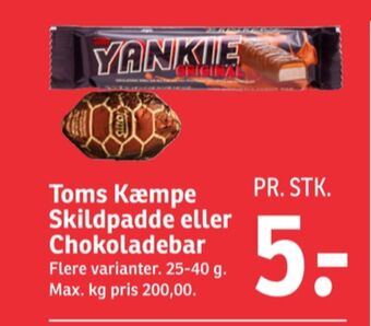 SPAR Yankie chokoladebar tilbud