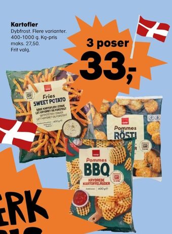 SuperBrugsen Coop kartoffelprodukter tilbud