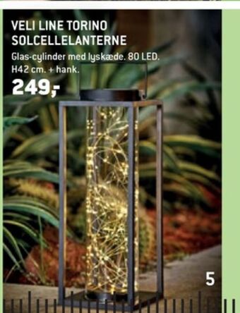XL-BYG Veli line solcellelampe tilbud