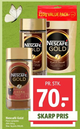 SPAR Gold instant kaffe tilbud