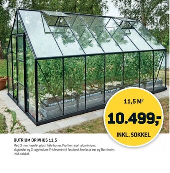 XL-BYG Outrium drivhus tilbud
