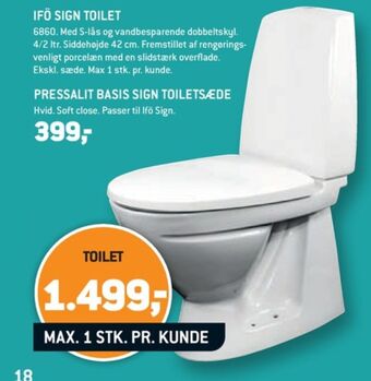 XL-BYG Ifö toiletsæde tilbud