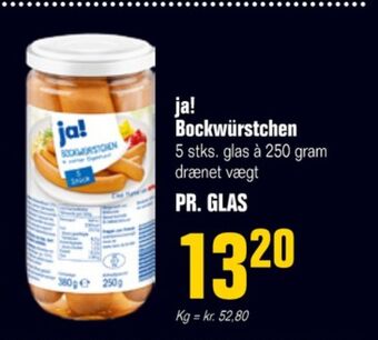 Ja! bockwurst