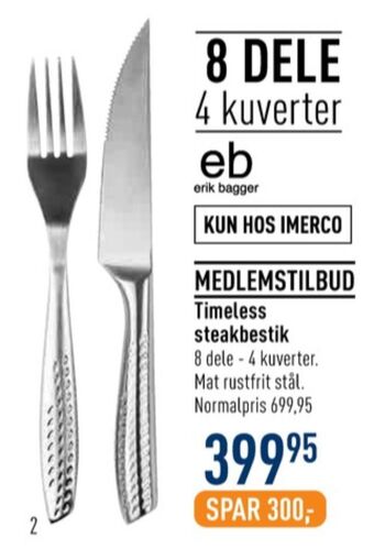 Imerco Eb bestik tilbud