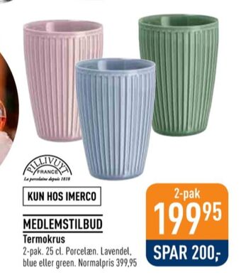 Imerco Plissé termokrus tilbud