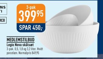 Imerco Eva trio skålesæt tilbud