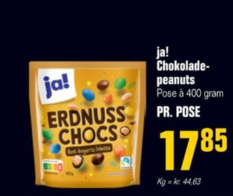 Otto Duborg Ja! chokoladepastiller peanuts tilbud
