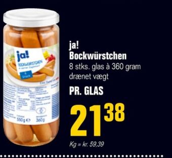 Otto Duborg Ja! bockwurst tilbud