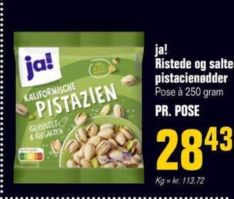 Otto Duborg Ja! pistacienødder tilbud