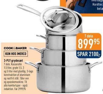 Imerco Cook & baker grydesæt tilbud