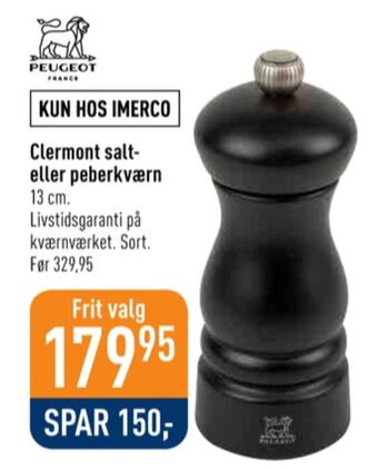 Imerco Peugeot kværn tilbud