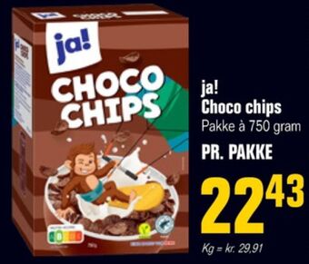 Otto Duborg Choco chips morgenmadsprodukt tilbud