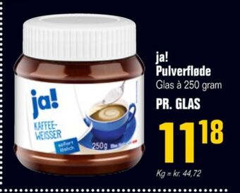 Otto Duborg Ja! kaffefløde tilbud