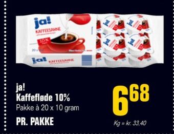 Otto Duborg Ja! kaffefløde tilbud