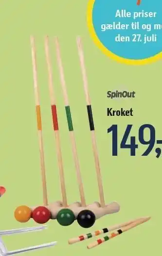 Føtex Spinout kroket tilbud