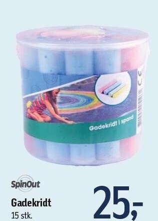 Føtex Spinout gadekridt tilbud