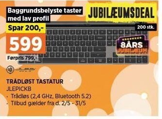 Power Trådløst tastatur tilbud