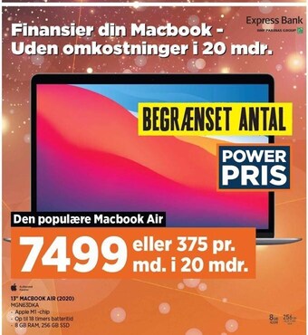 Power 13 macbook air (2020) tilbud