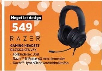 Power Razer gaming headset tilbud