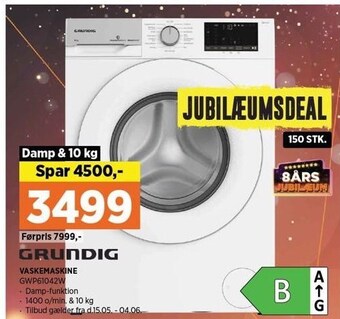 Power Grundig vaskemaskine tilbud