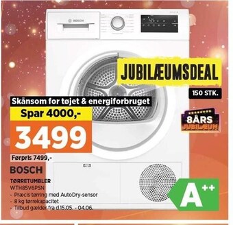 Power Bosch tørretumbler tilbud