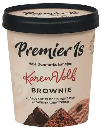 REMA 1000 Brownie is, 500 ml tilbud
