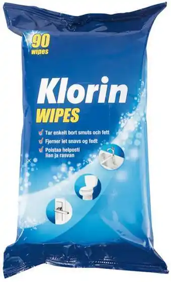 REMA 1000 Klorin wipes, 90 ct tilbud