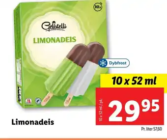 Lidl Gelatelli LIMONADEIS tilbud