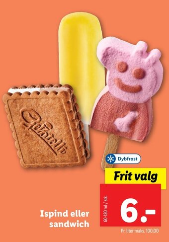 Lidl Ispind eller sandwich tilbud