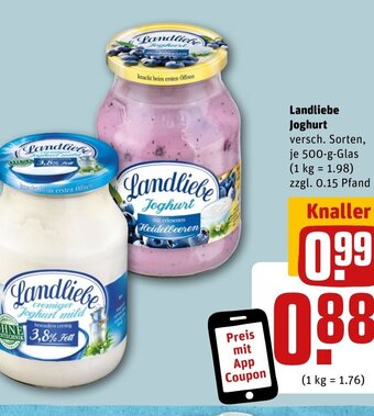 REWE Landliebe Joghurt tilbud