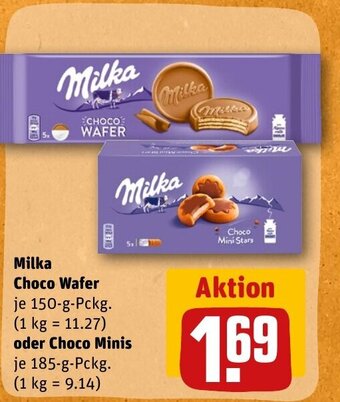 REWE DE Milka Choco Wafer oder Choco Minis tilbud