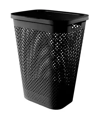 jem & fix Vasketøjskurv sort 60 liter - curver pure tilbud