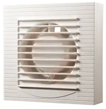 Badrumsventilator m/hygrostat og timer - grad