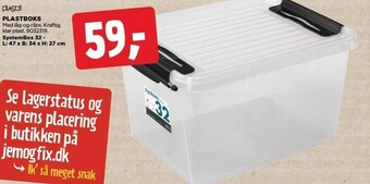 jem & fix Plast1 plastboks tilbud