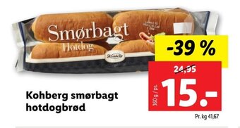 Lidl Kohberg smørbagt hotdogbrød tilbud