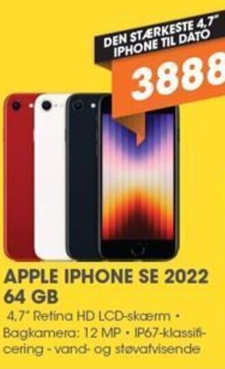 Expert APPLE IPHONE SE 2022 64 GB tilbud