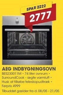 Aeg indbygningsovn
