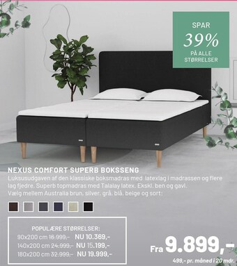 Nexus comfort superb boksseng