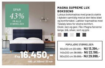 Magna supreme lux boksseng