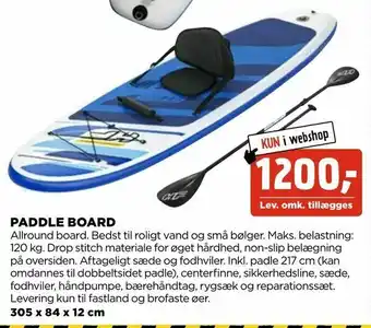 jem & fix Paddle board tilbud