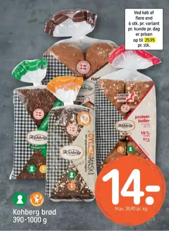 REMA 1000 Kohberg gyldenmask rugbrød tilbud